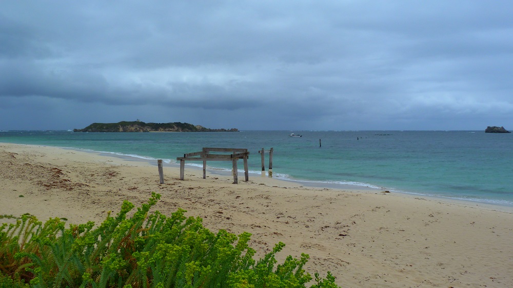 La plage aux raies de Hamelin Bay