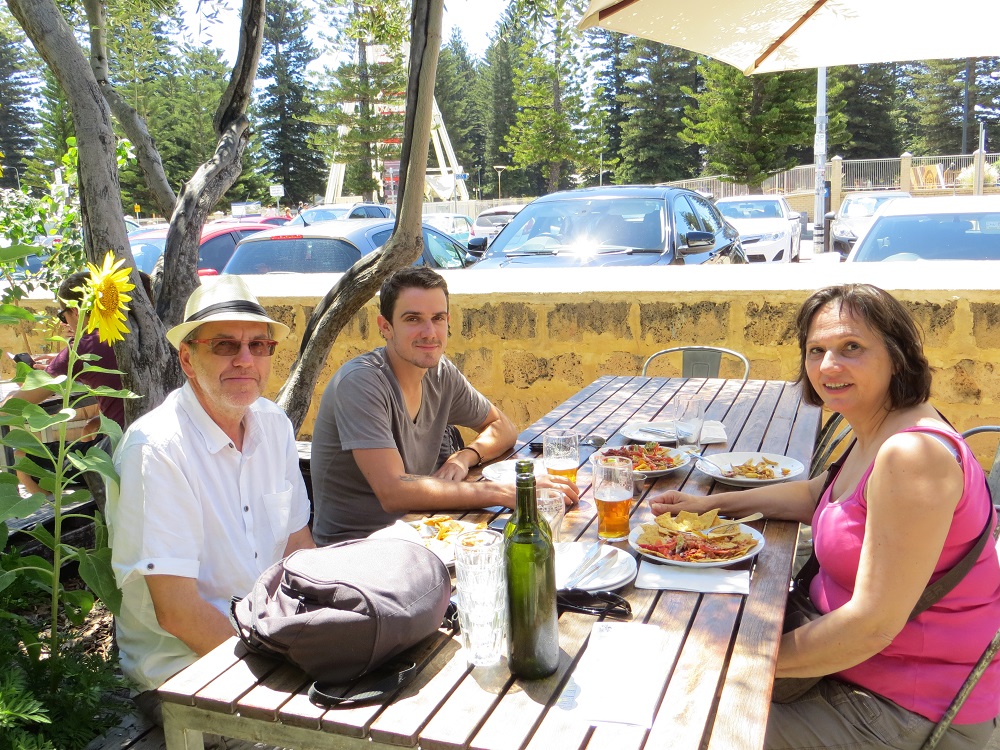 Ma mère et Jean-Luc lors de leurs vacances chez nous