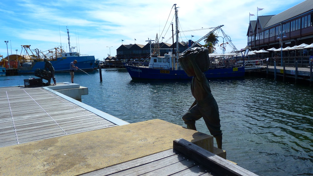 Sculptures de pêcheurs