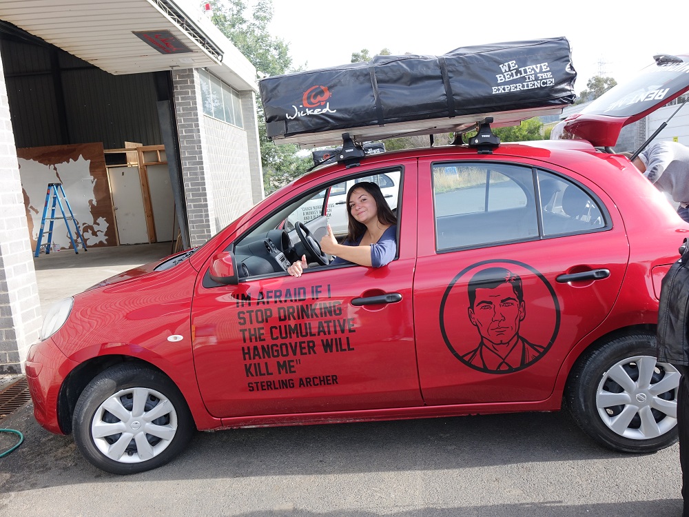 Tasmanie wicked campers voiture road-trip