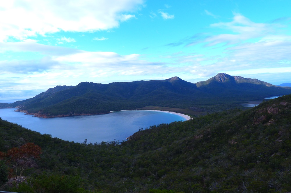 Wineglass Bay Road trip tasmanie