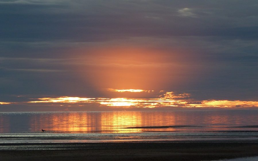 Le coucher de soleil sur la péninsule