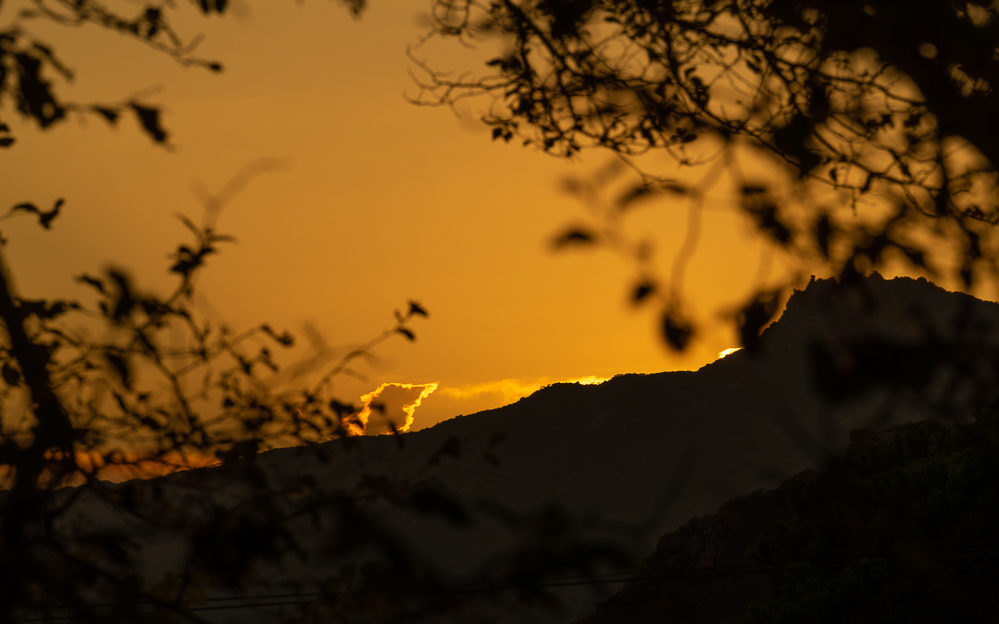Coucher de soleil sur l'Alta Rocca
