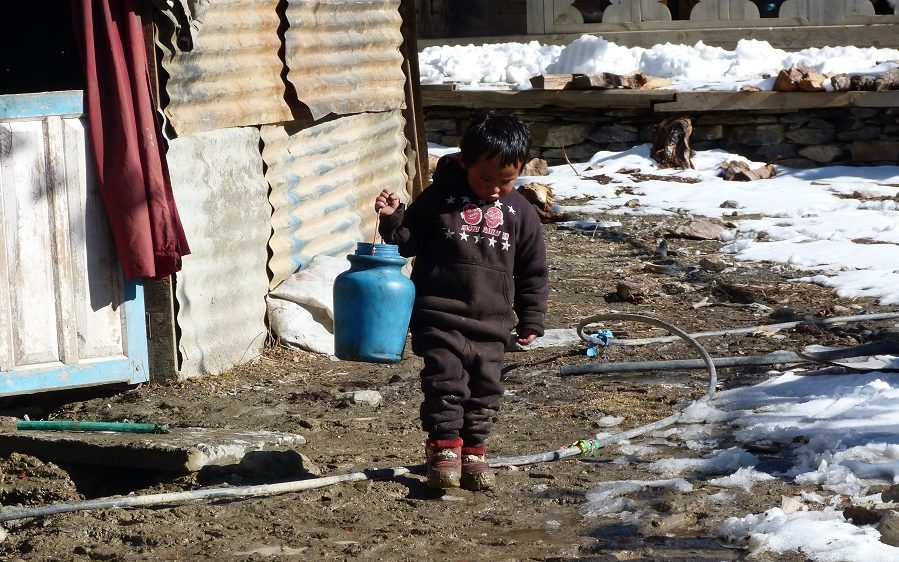 Nepal enfant Pisang