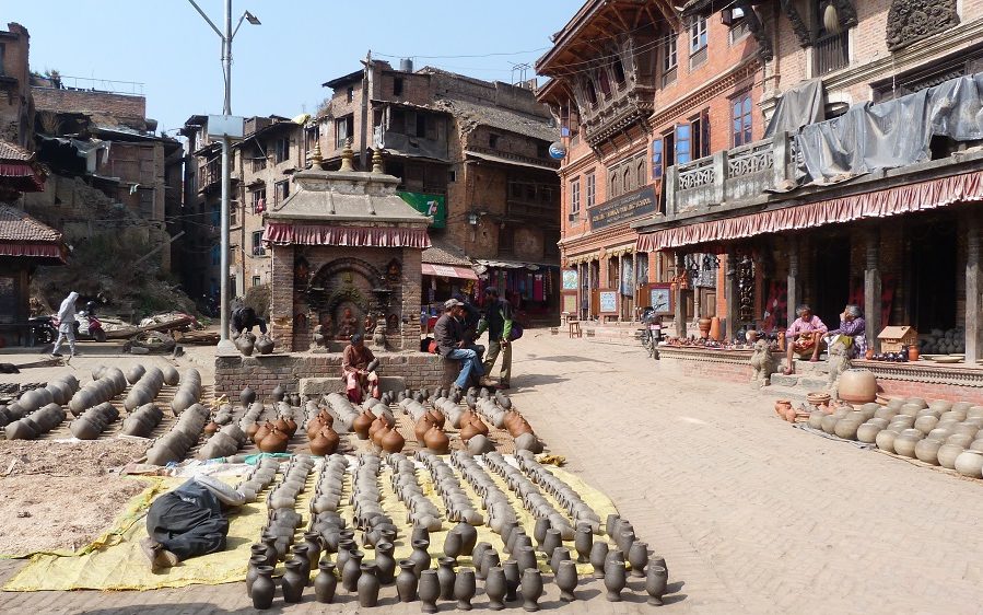 Bahktapur quartier potier poteries nepal