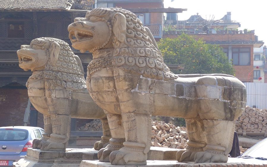 Lions temple Bahktapur