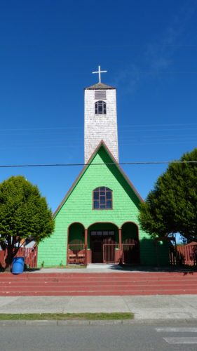 Chiloe eglise verte