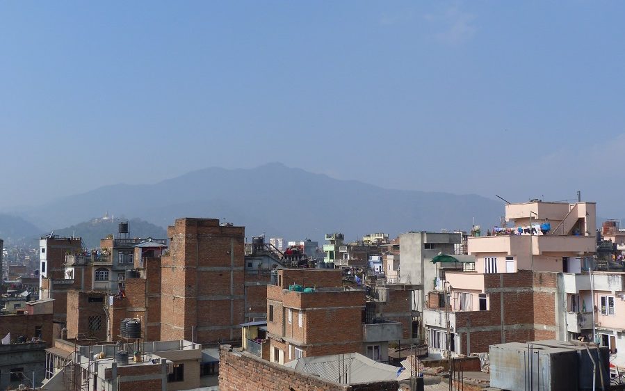 Nepal Katmandou Toits Himalaya
